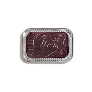 Customized Maroon Rectangular Paperweight