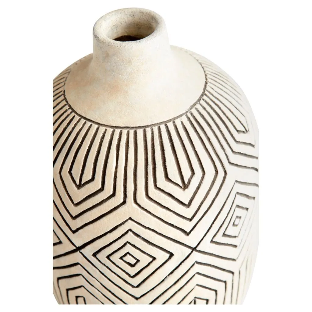 Cyan Design 11122 Light Labyrinth Vase - White - Small