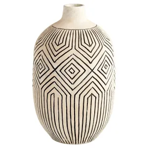 Cyan Design 11122 Light Labyrinth Vase - White - Small