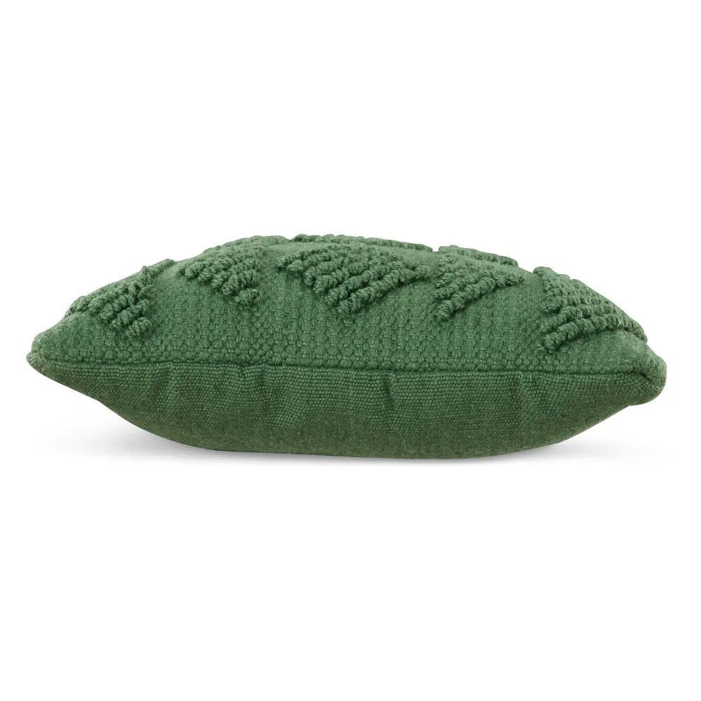 Dco Throw Pillow Set of 4, Indoor Outdoor, Woven Geometric Design, Green By Casagear Home