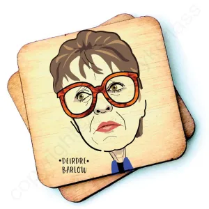 Deirdre Barlow Character Wooden Coaster - RWC1