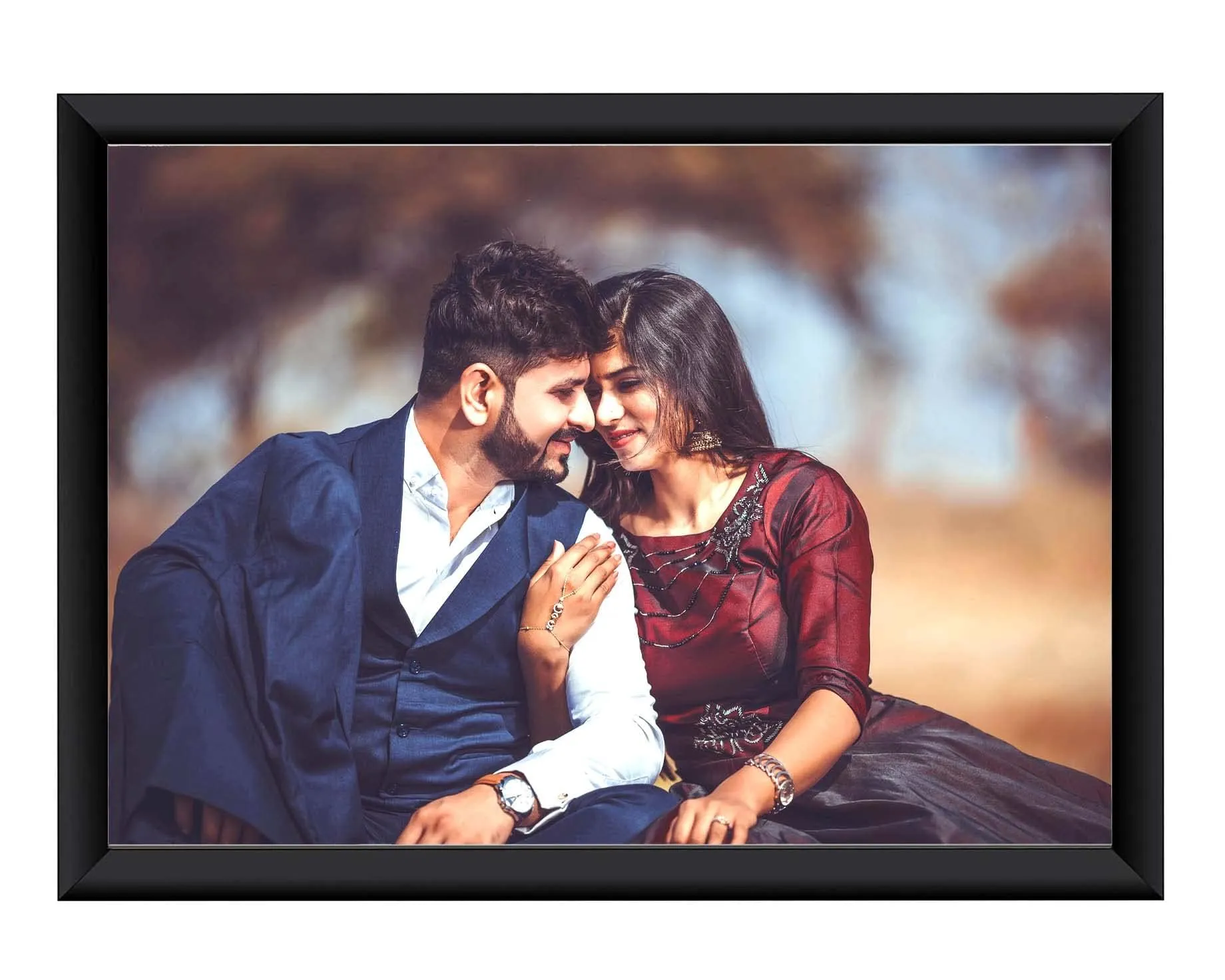 Dhara Personalized 9x13 Inch Photo Frame for Home Decor - Custom Upload | Thoughtful Gift Idea