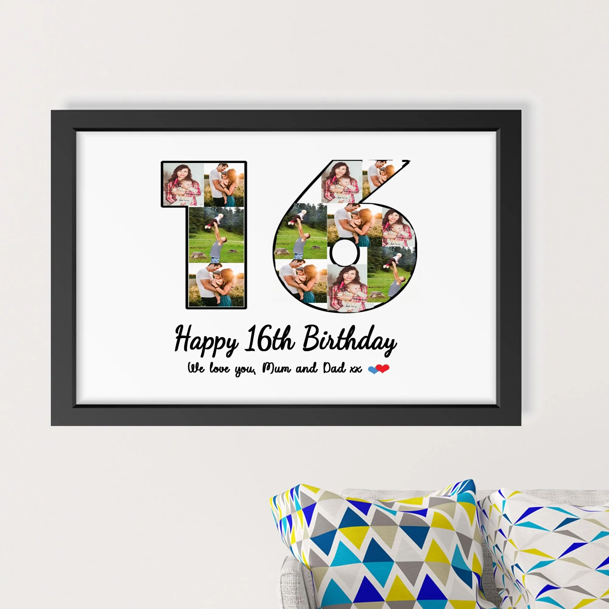 Dhara Personalized 9x13 Inch Photo Frame for Home Decor - Custom Upload | Thoughtful Gift Idea