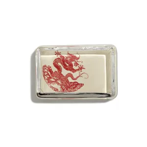 Dragon Red Rectangular Paperweight