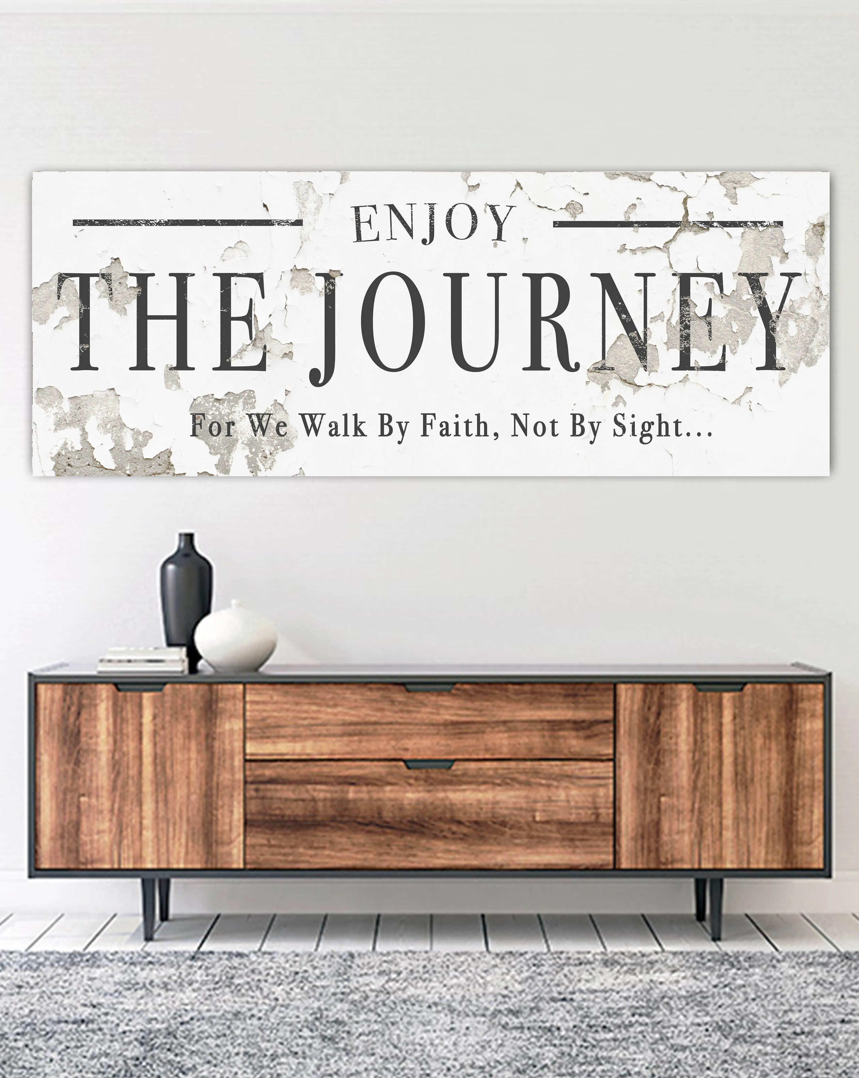 Enjoy the Journey - Motivational Canvas Wall Art Print