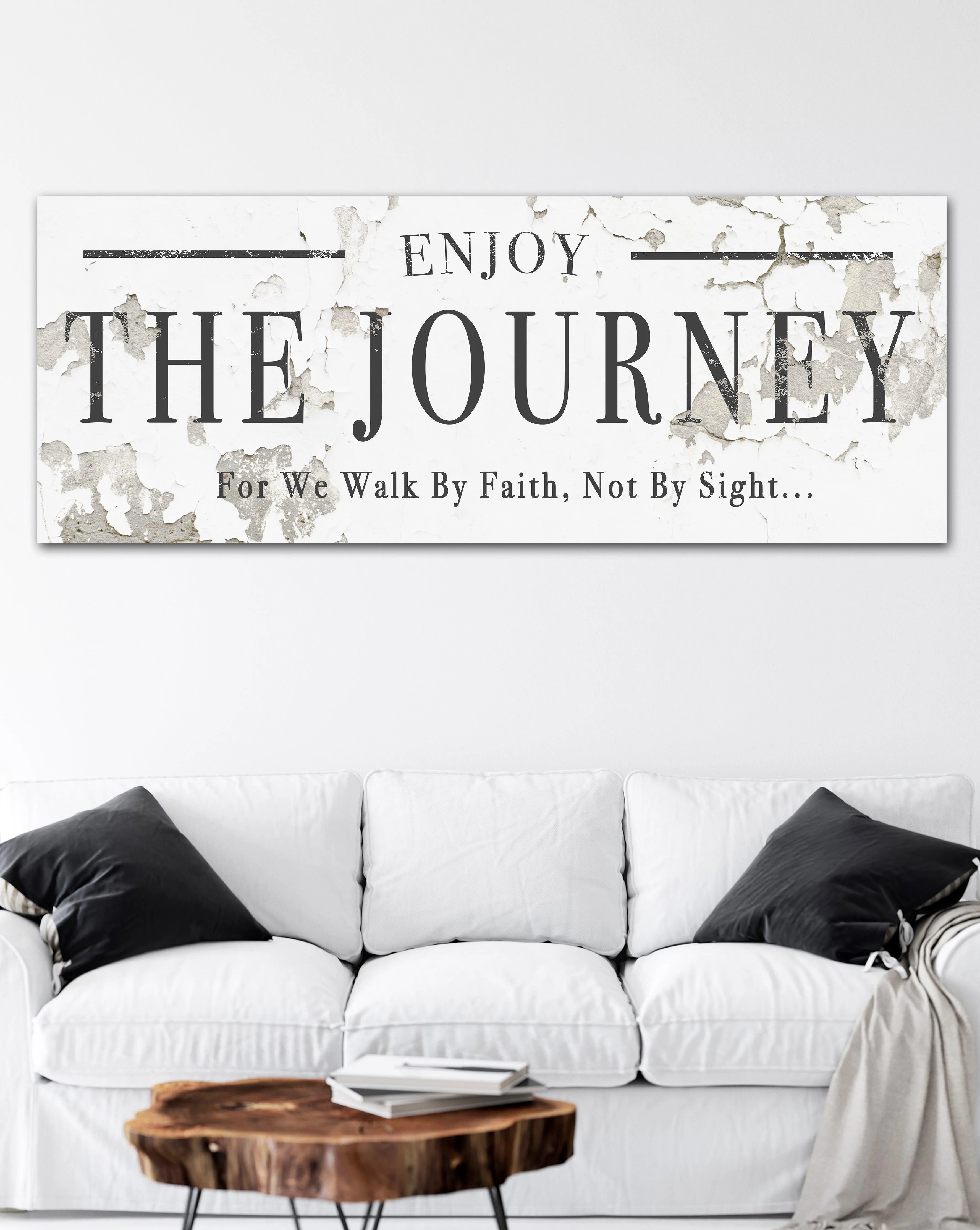 Enjoy the Journey - Motivational Canvas Wall Art Print