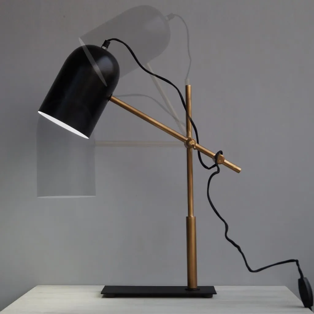 Fdl107 Architect Black-Gold Modern Office Desk Lamp