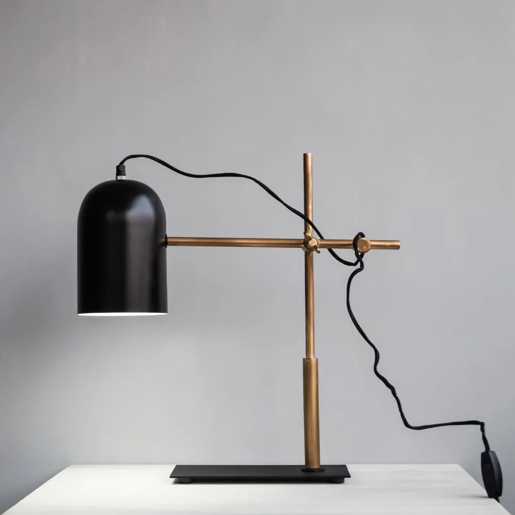 Fdl107 Architect Black-Gold Modern Office Desk Lamp