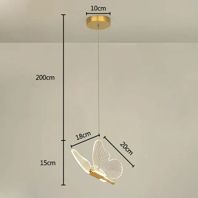FlutterGlow - LED Butterfly Pendant Lights