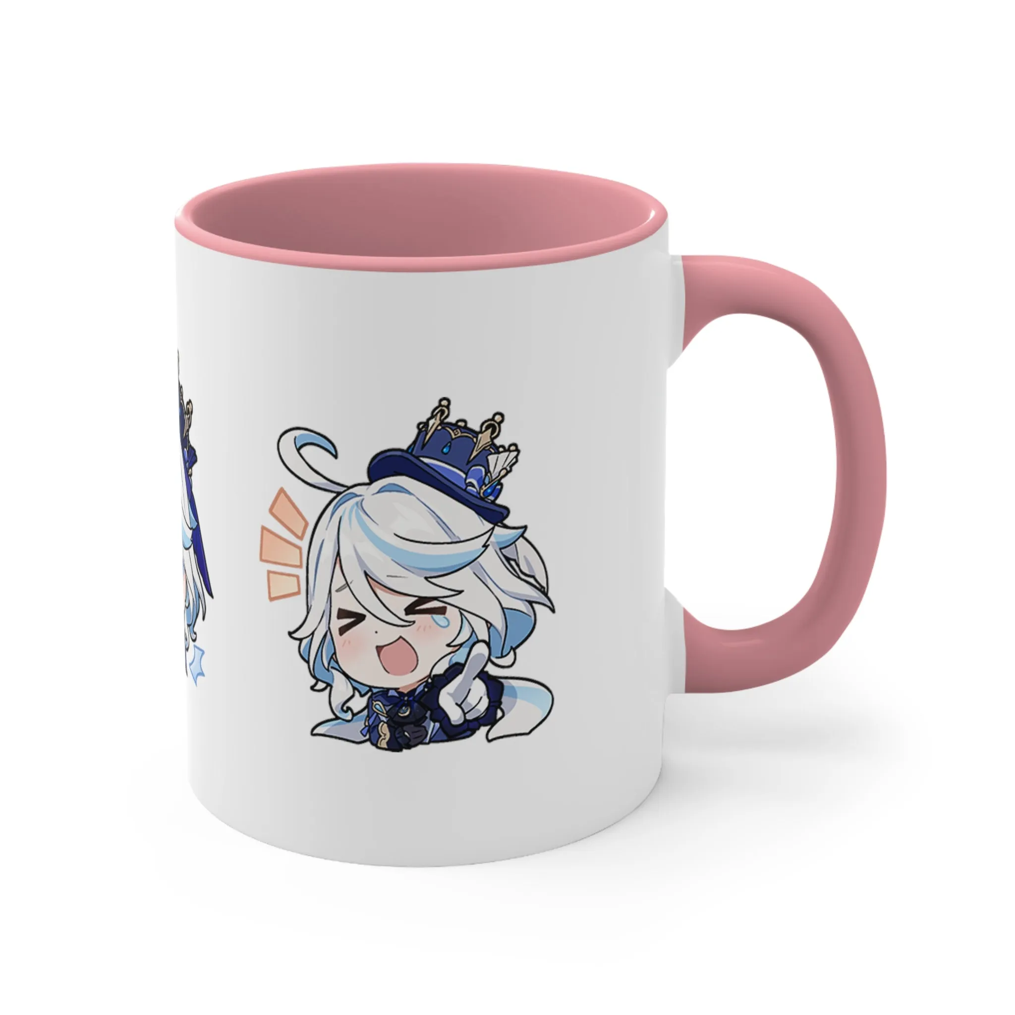 Furina Genshin Impact Accent Coffee Mug, 11oz Cups Mugs Cup Gift For Gamer Gifts Game Anime Fanart Fan Birthday Valentine's Christmas
