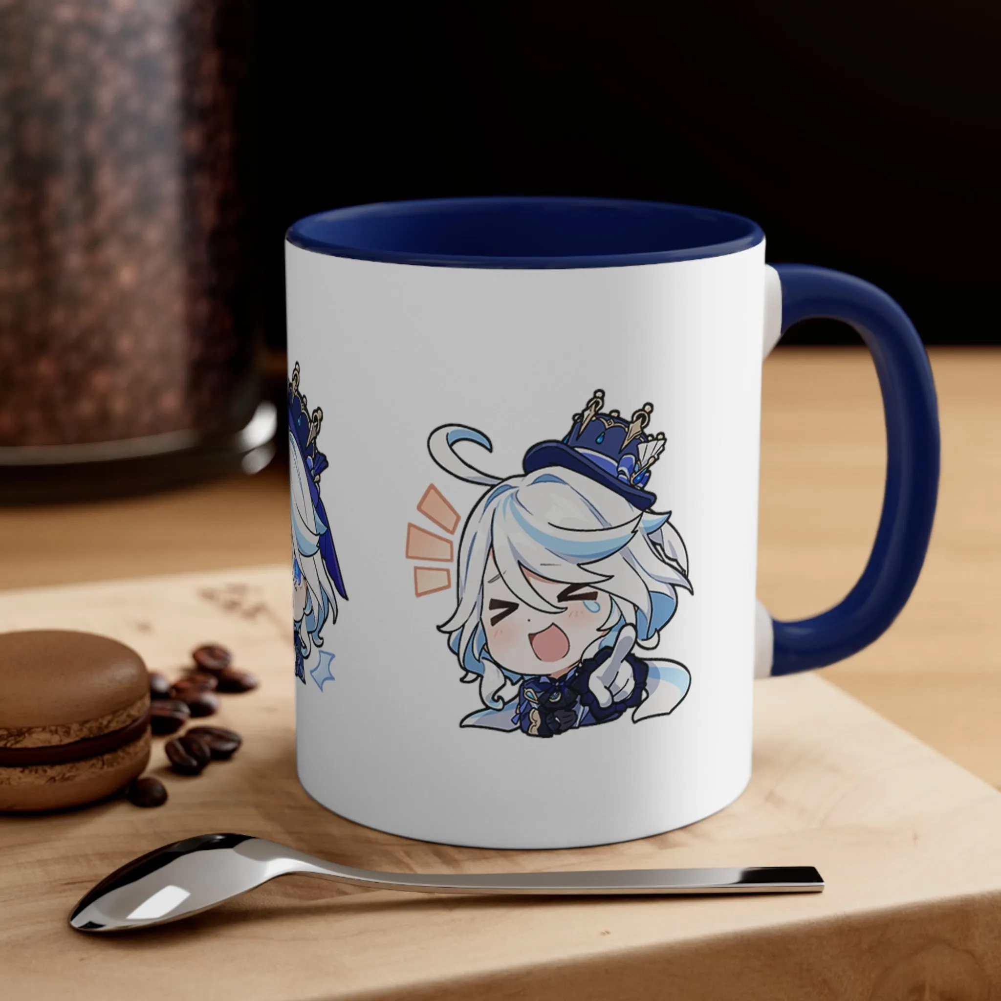 Furina Genshin Impact Accent Coffee Mug, 11oz Cups Mugs Cup Gift For Gamer Gifts Game Anime Fanart Fan Birthday Valentine's Christmas