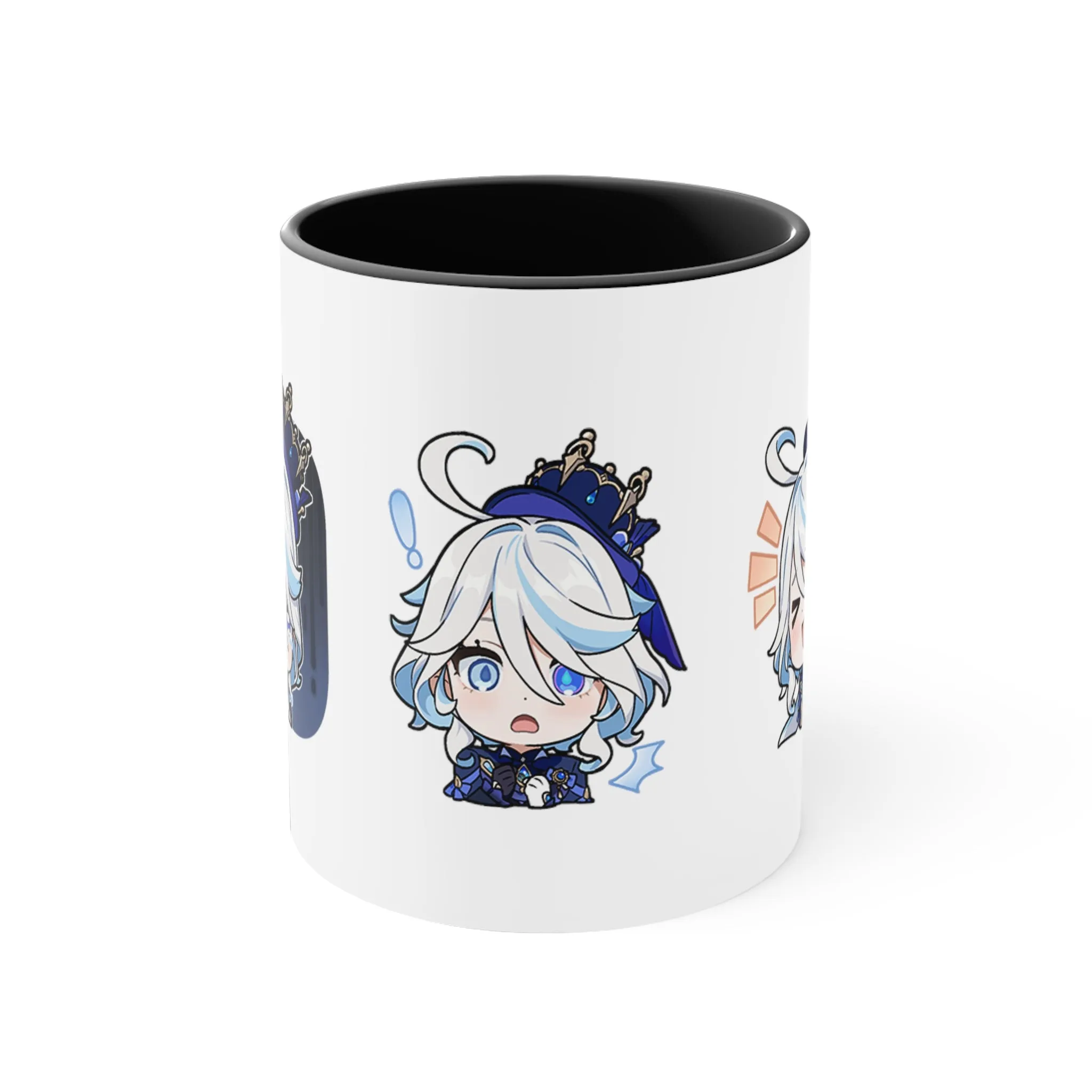 Furina Genshin Impact Accent Coffee Mug, 11oz Cups Mugs Cup Gift For Gamer Gifts Game Anime Fanart Fan Birthday Valentine's Christmas