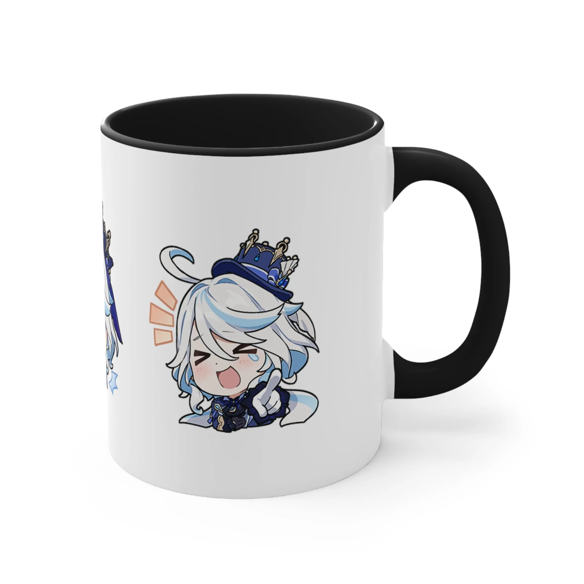Furina Genshin Impact Accent Coffee Mug, 11oz Cups Mugs Cup Gift For Gamer Gifts Game Anime Fanart Fan Birthday Valentine's Christmas