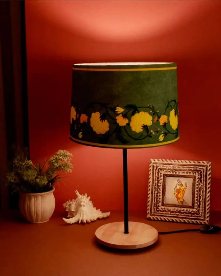 Gainda Drum Wooden Table Lamp