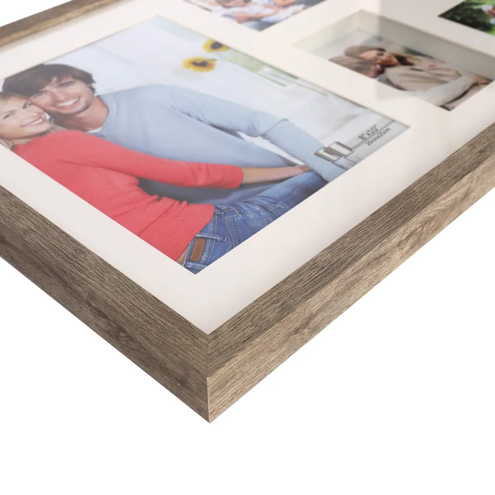 Gallery Collage Rustic Oak 6 Picture