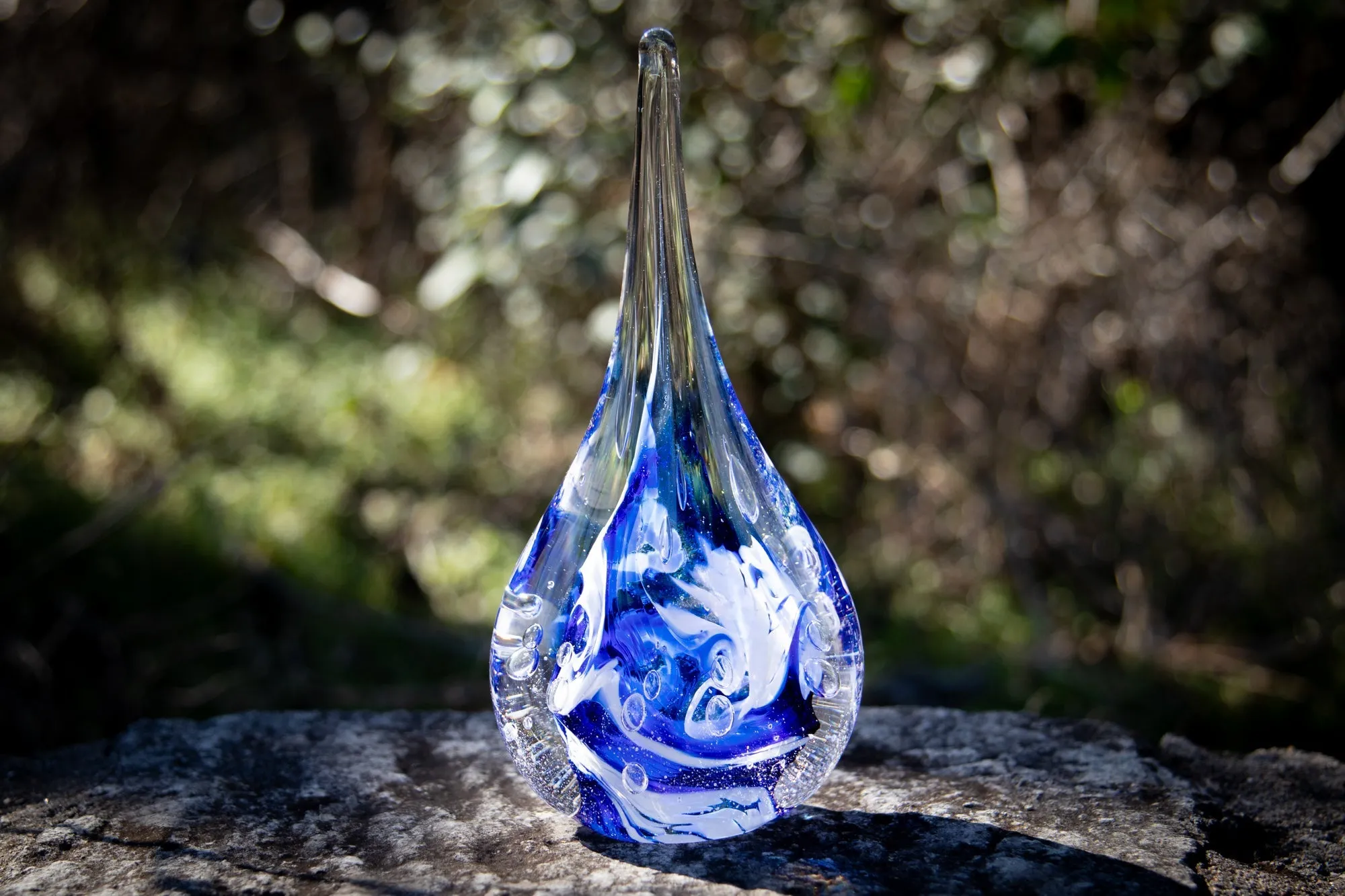 Giant Dichroic Splash Flame with Ash