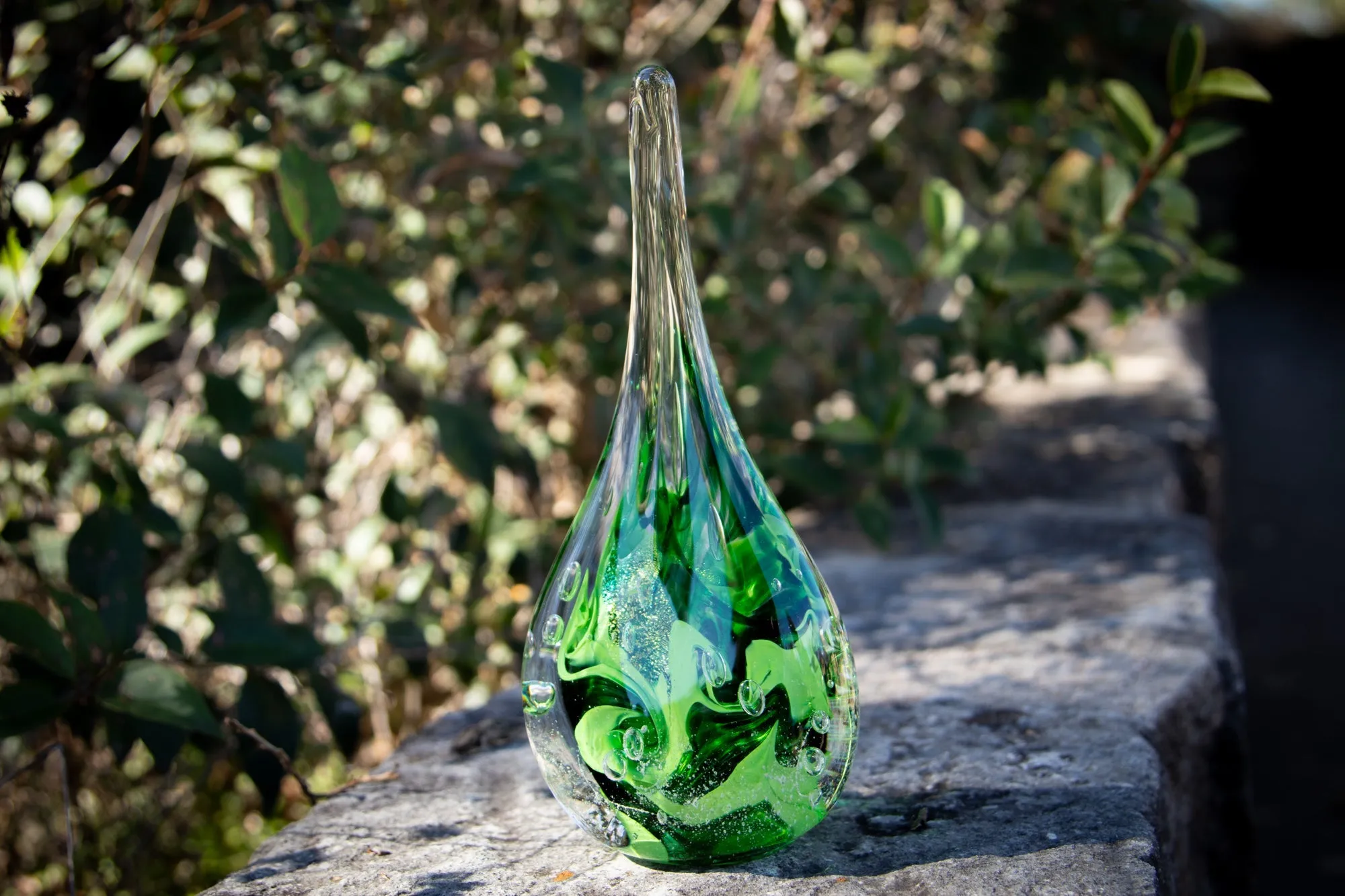 Giant Dichroic Splash Flame with Ash