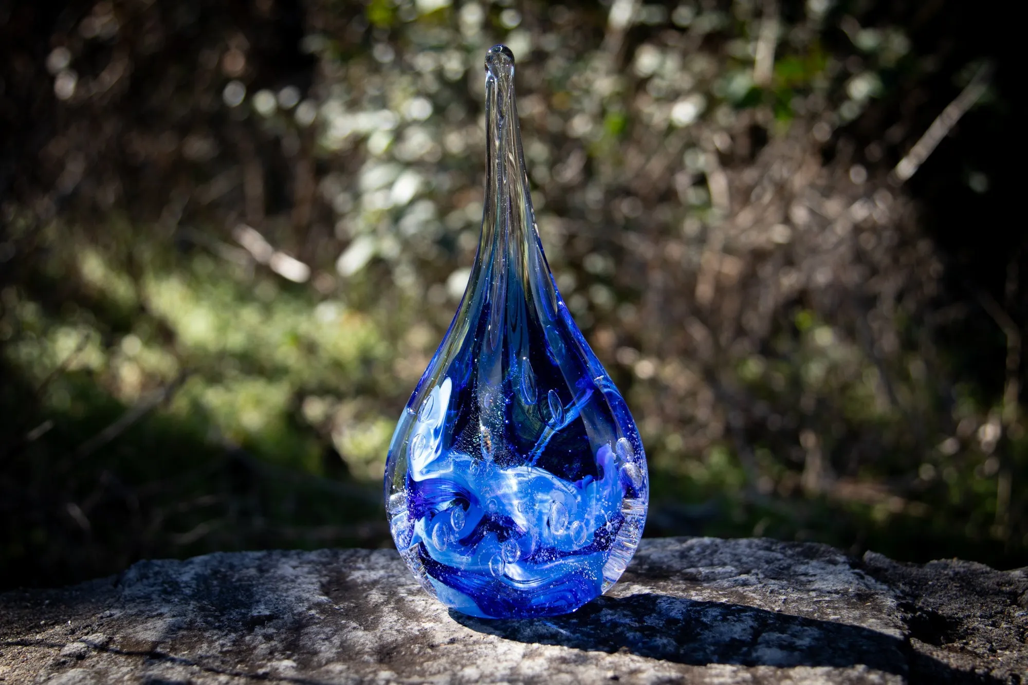 Giant Dichroic Splash Flame with Ash