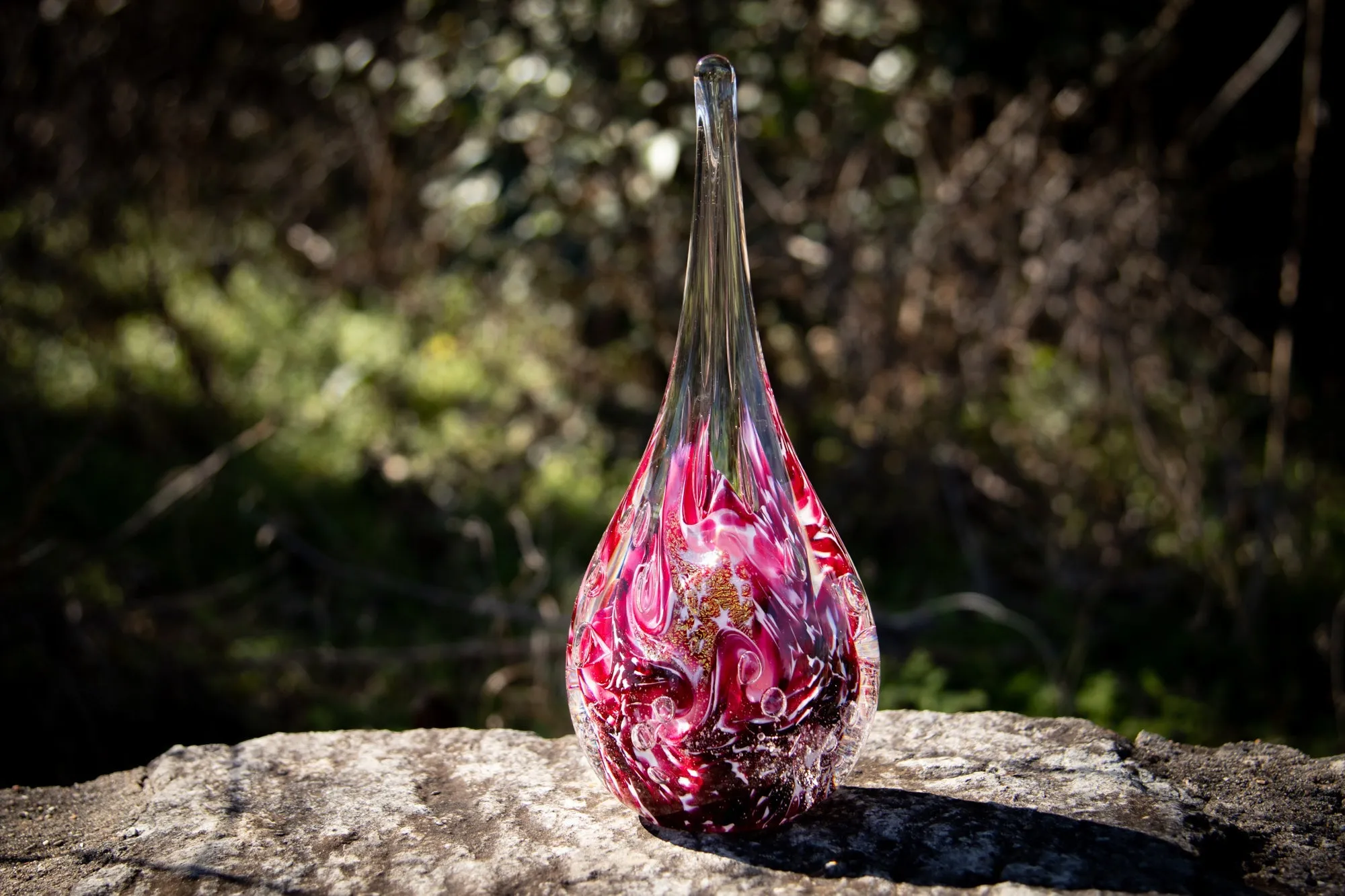 Giant Dichroic Splash Flame with Ash