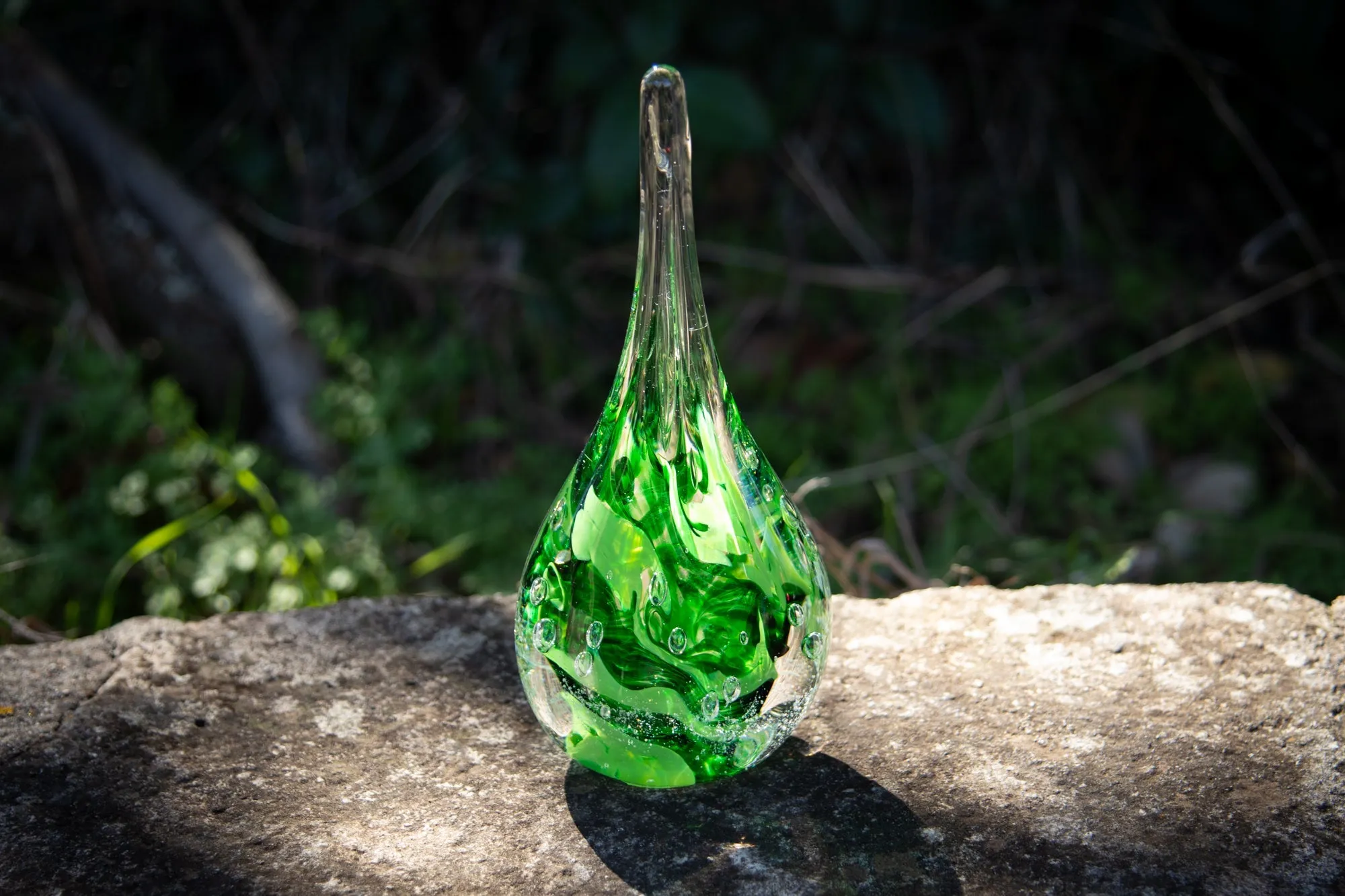 Giant Dichroic Splash Flame with Ash