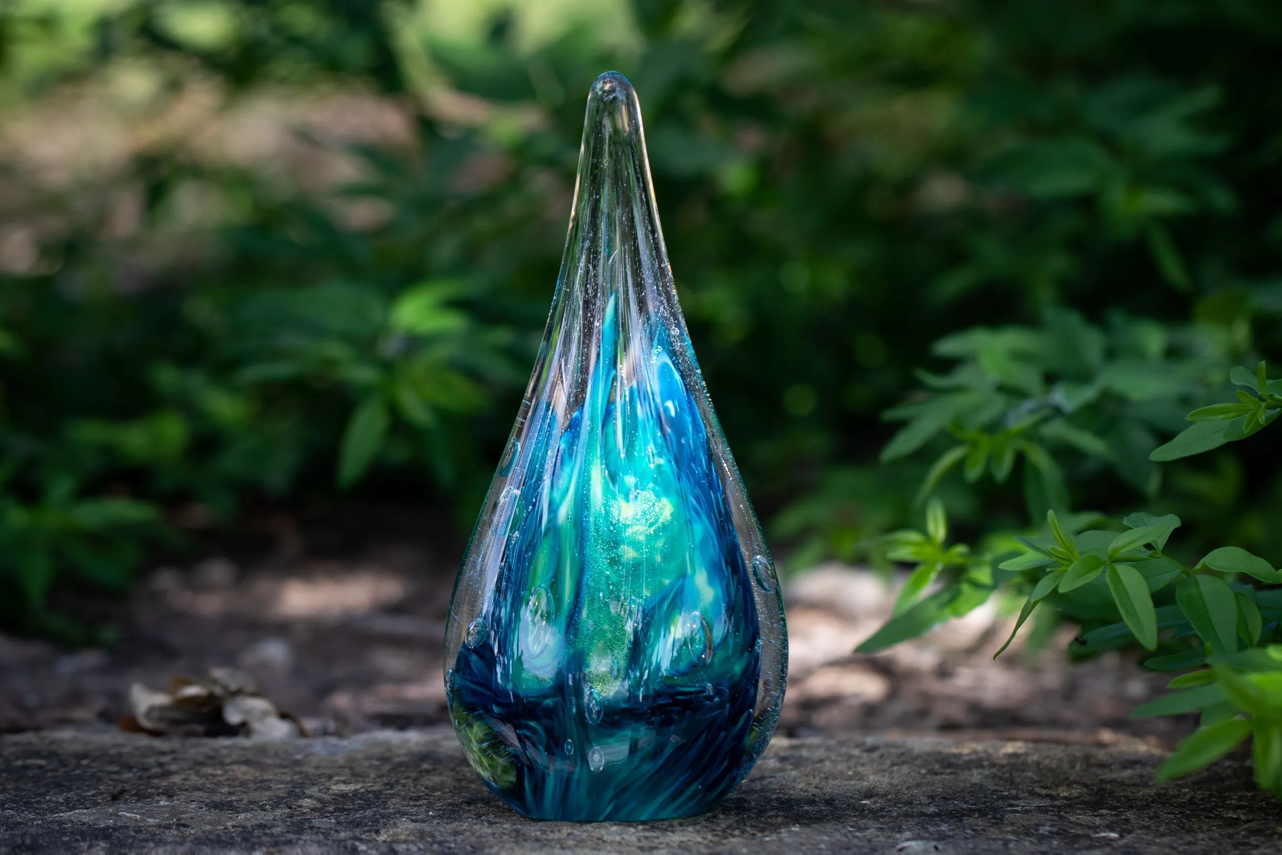 Giant Dichroic Splash Flame with Ash