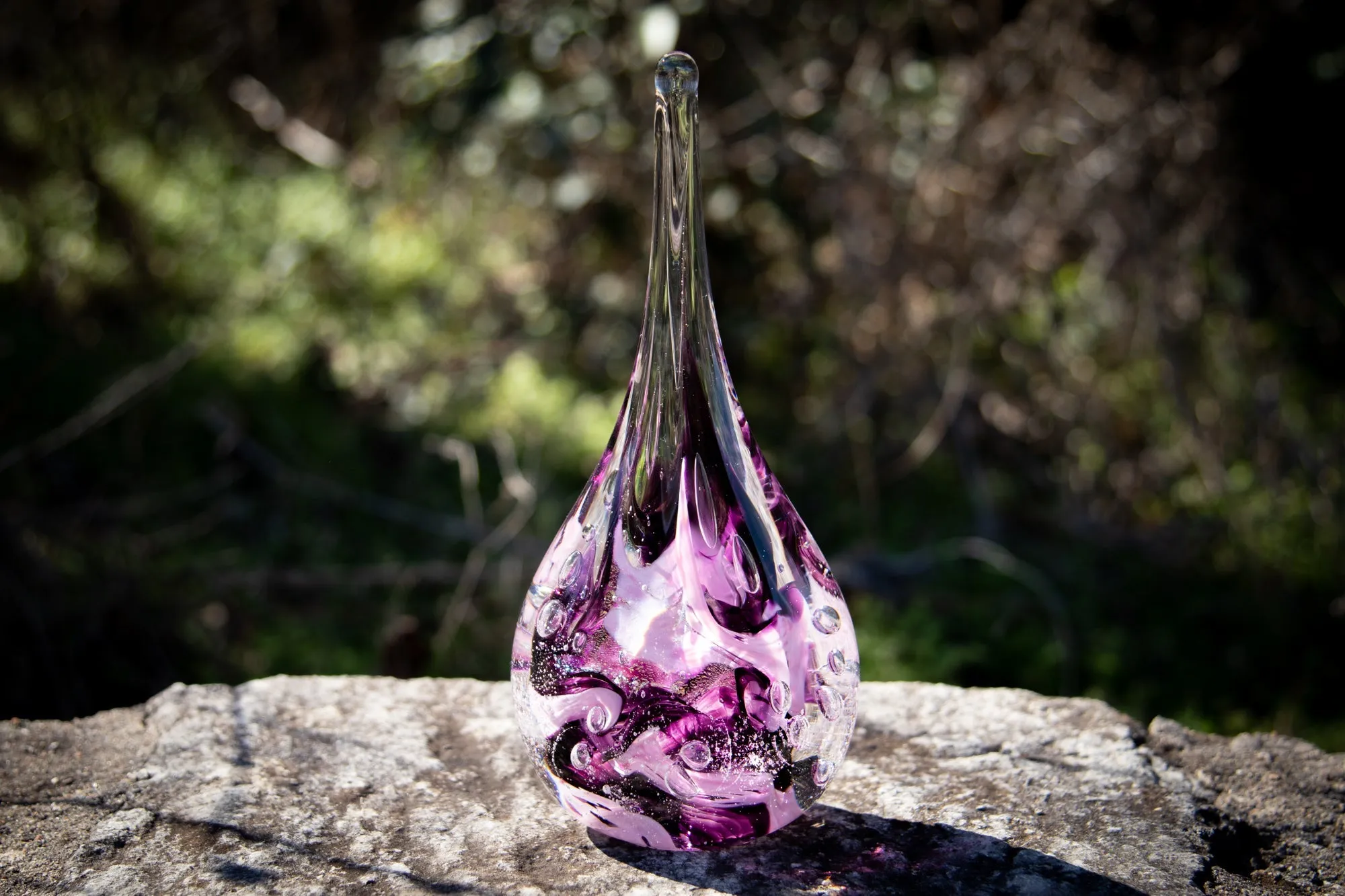 Giant Dichroic Splash Flame with Ash