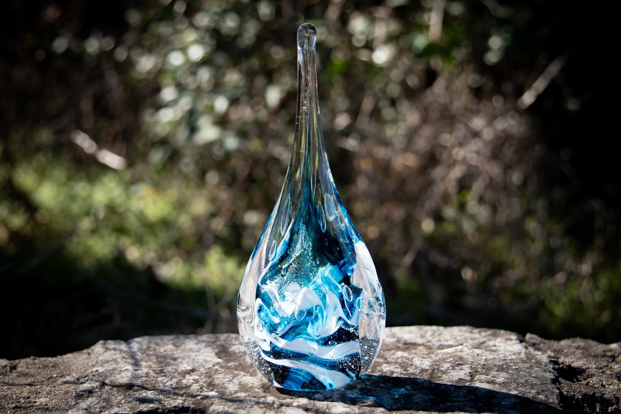 Giant Dichroic Splash Flame with Ash