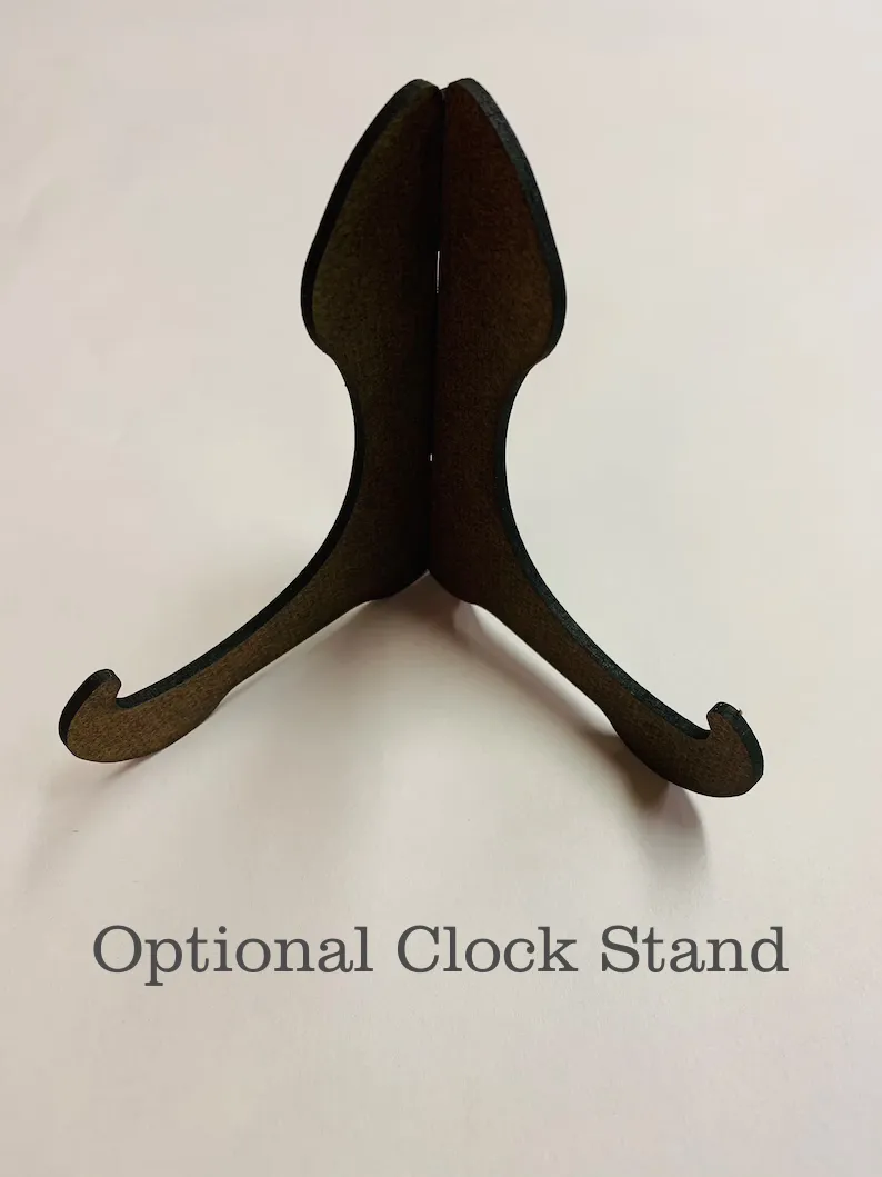 Green Toile French Clock