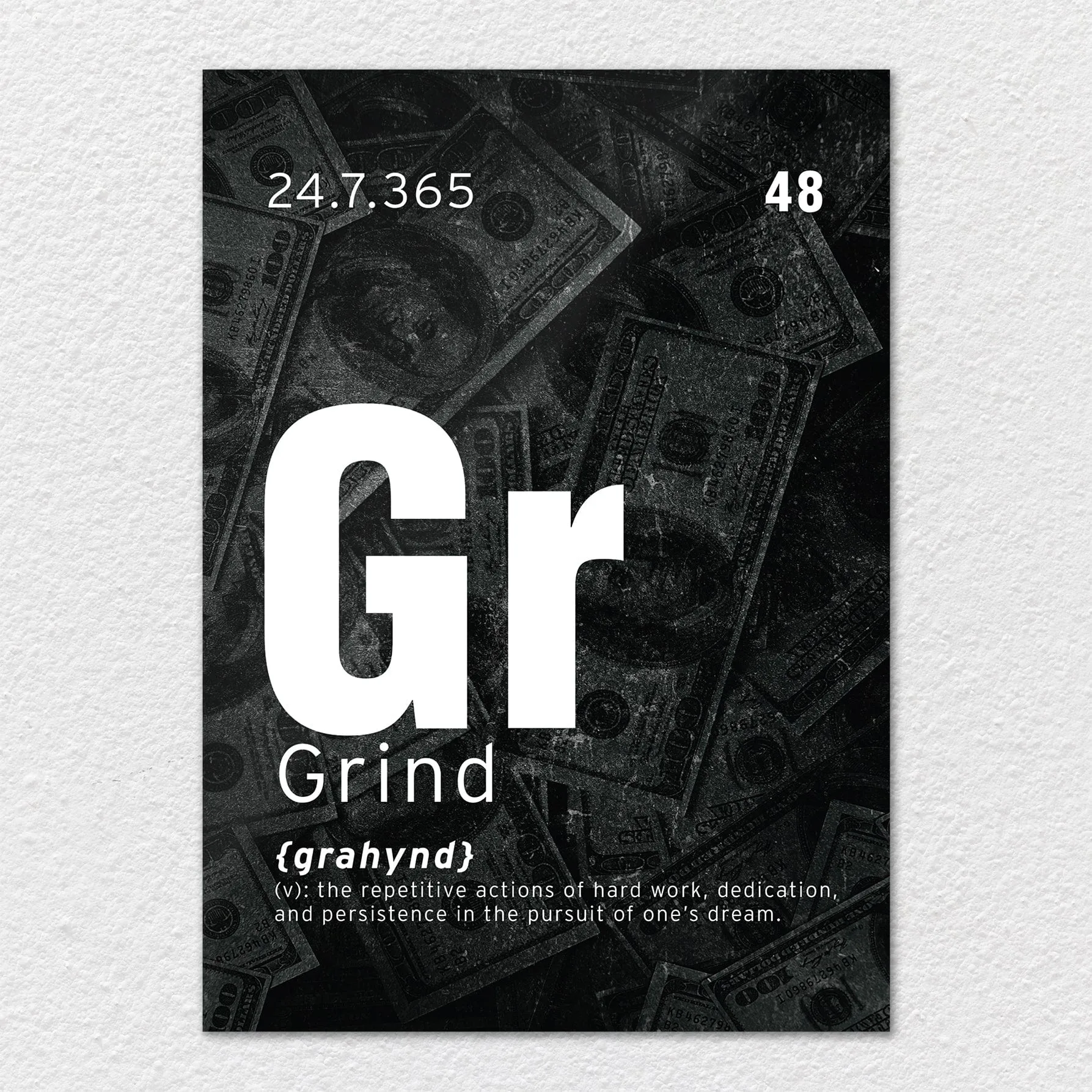 Grind - Motivational Metal Wall Art