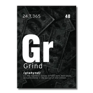 Grind - Motivational Metal Wall Art
