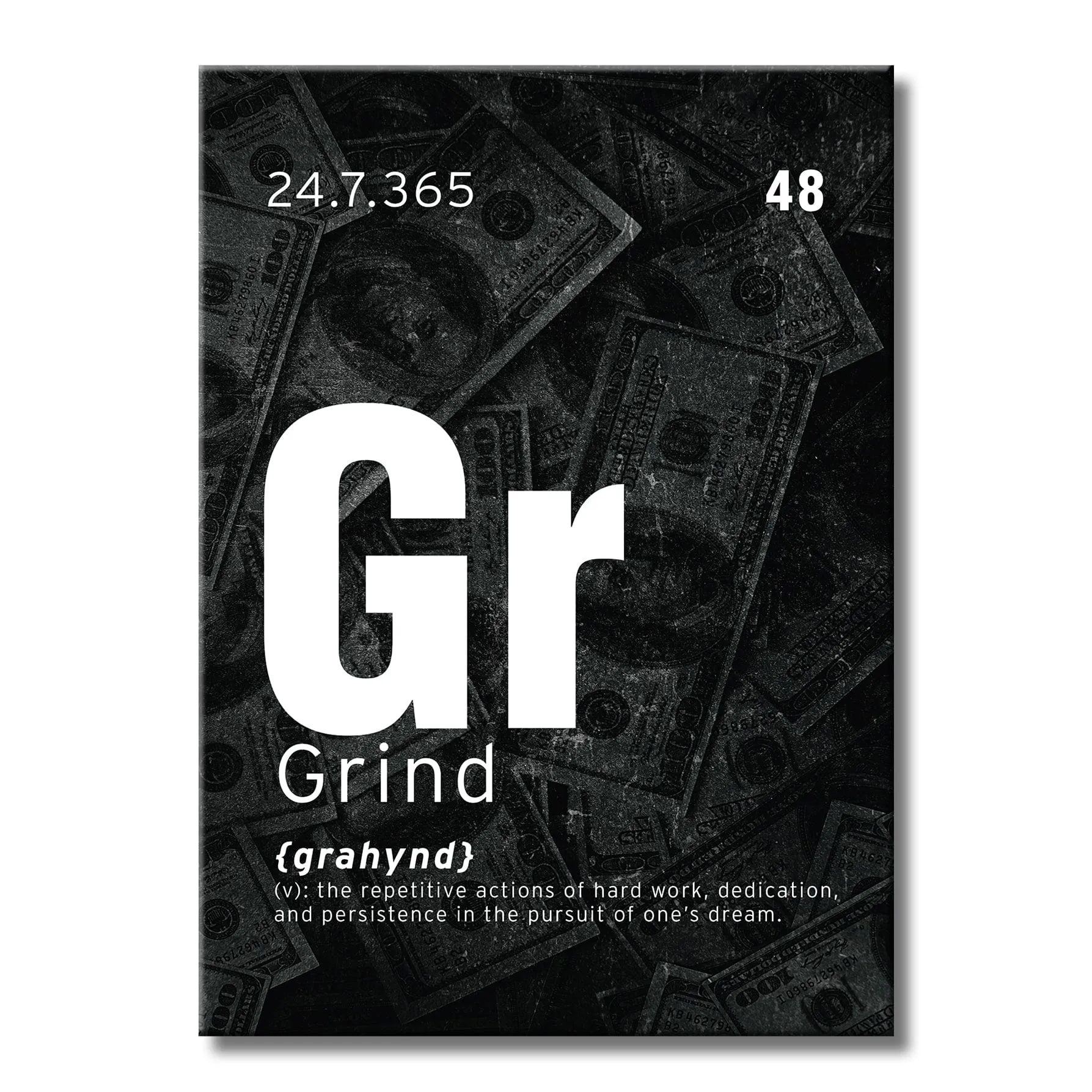 Grind - Motivational Metal Wall Art