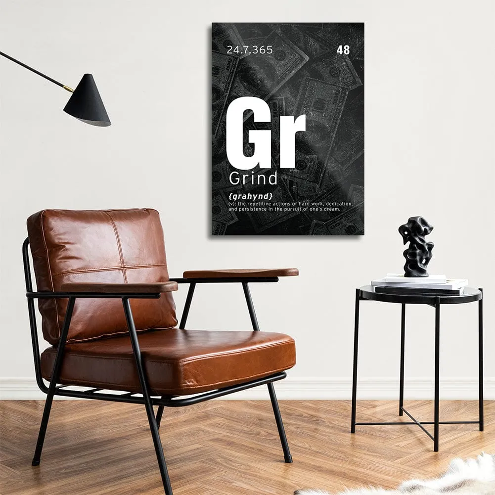 Grind - Motivational Metal Wall Art
