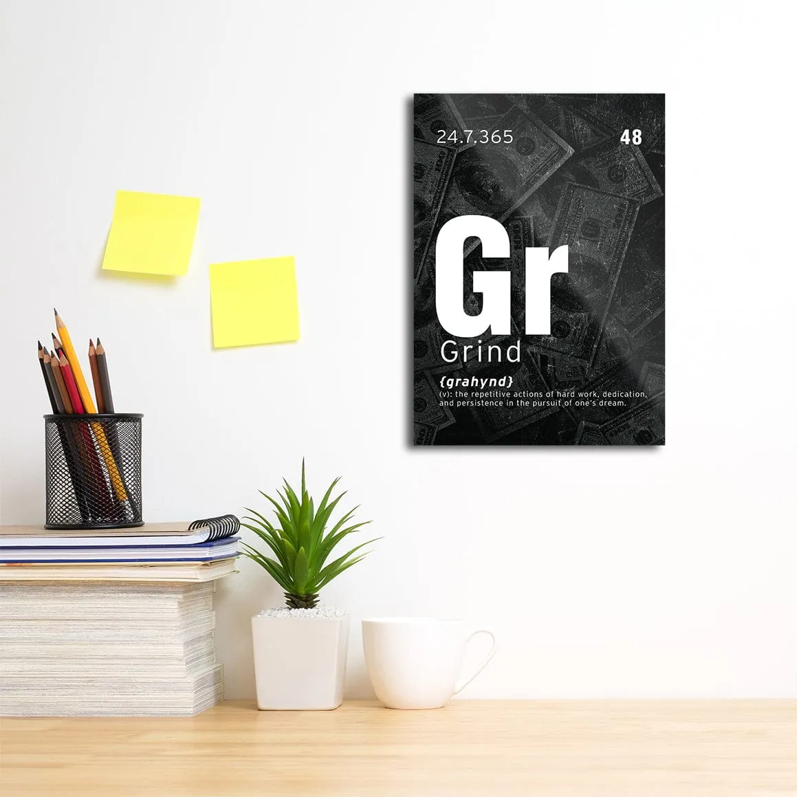 Grind - Motivational Metal Wall Art