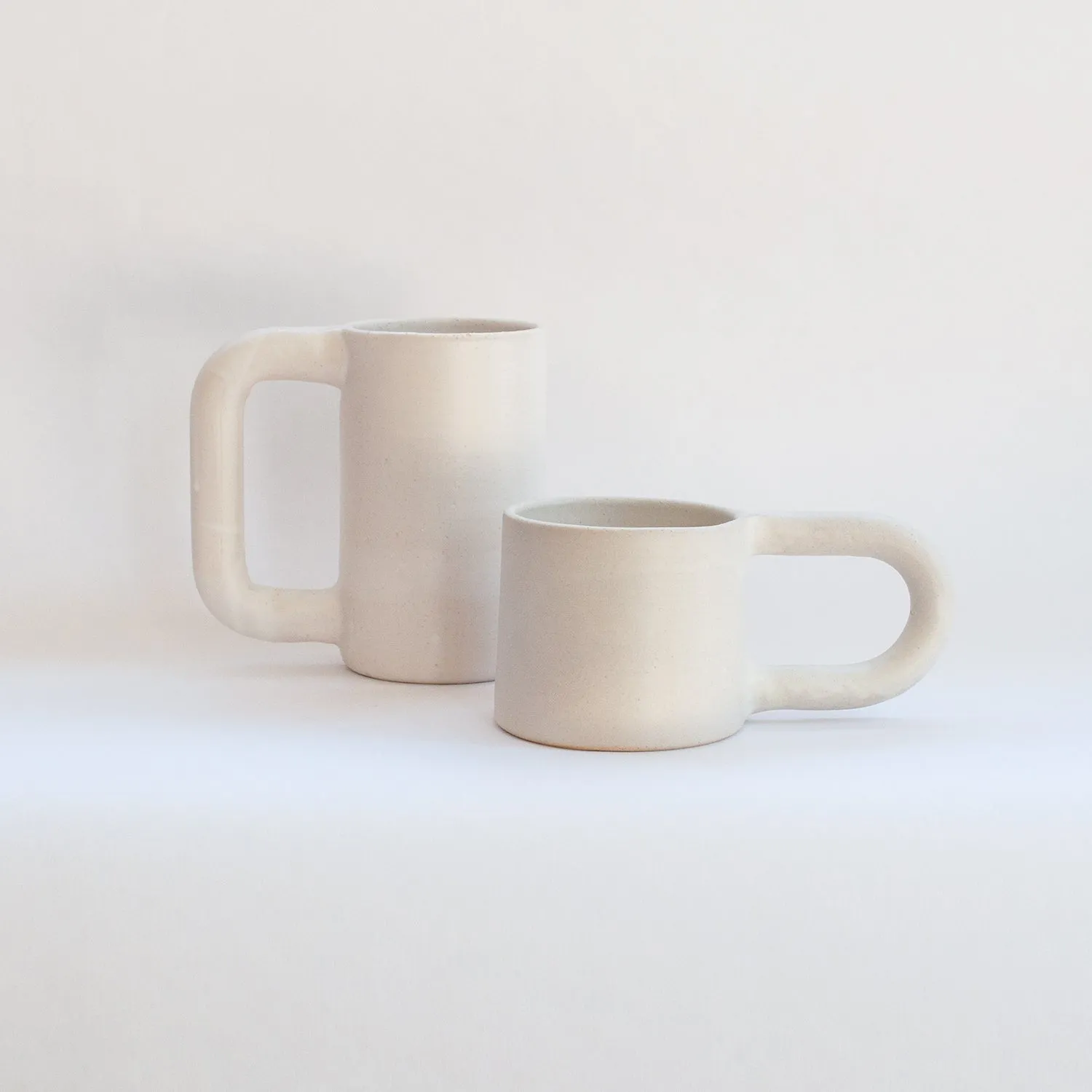 Hand Built Tall Ceramic Mug