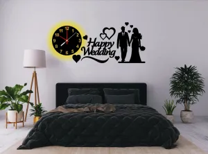 Happy Wedding Wall Clock 2