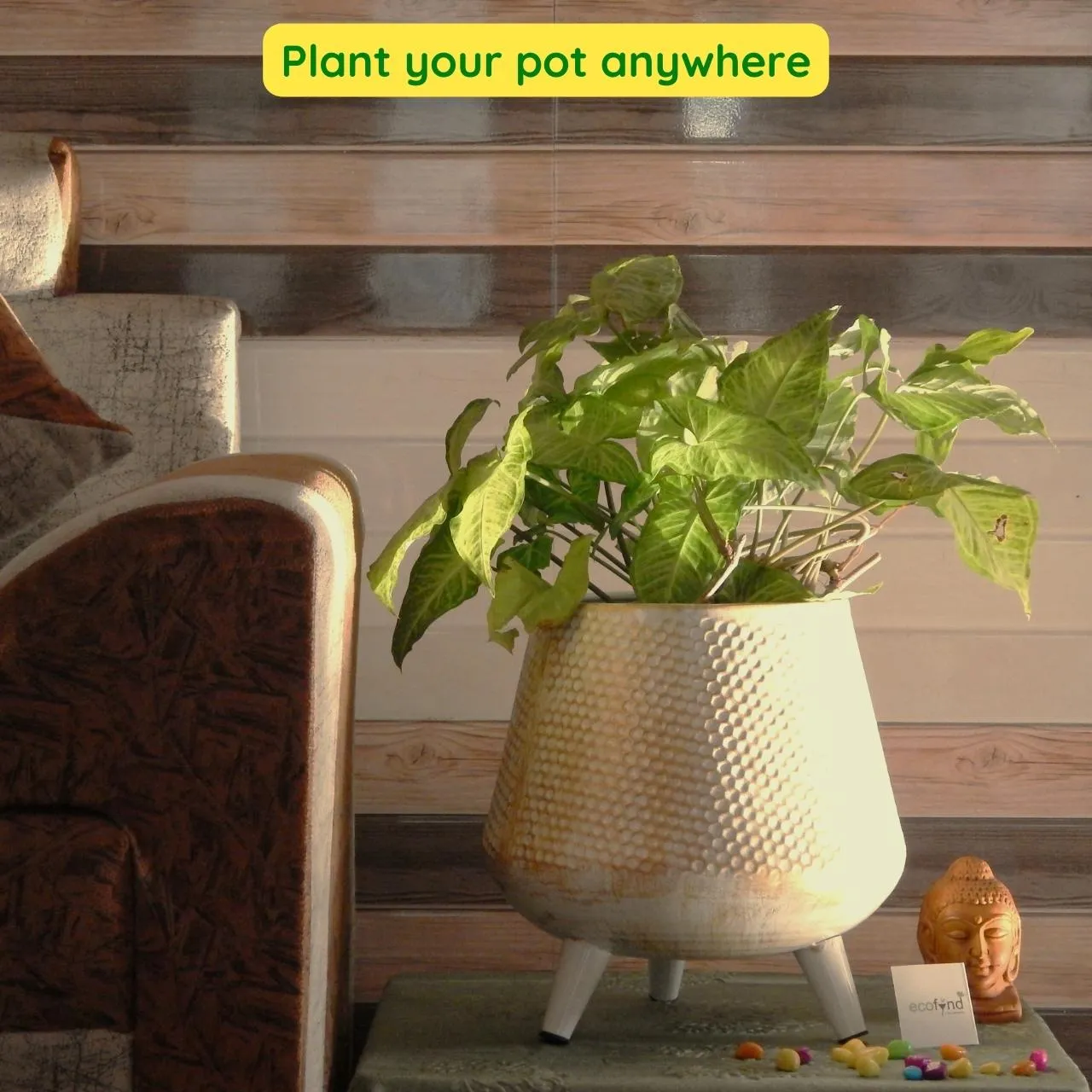 Hazel Metal Planter with Stand