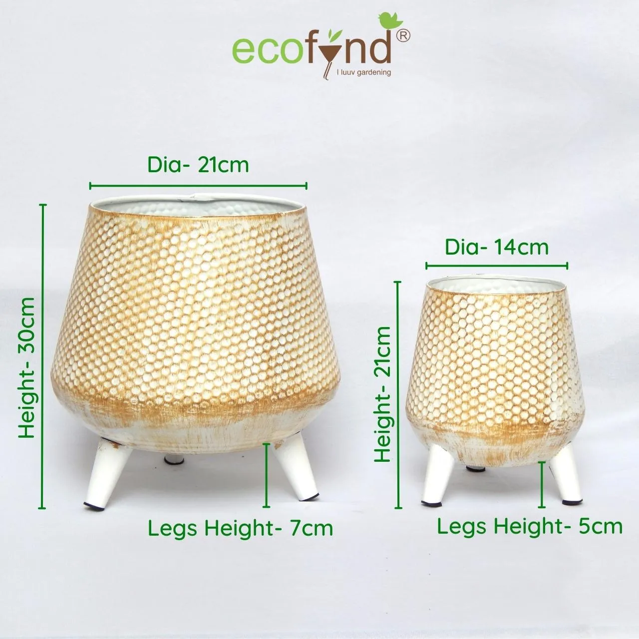 Hazel Metal Planter with Stand