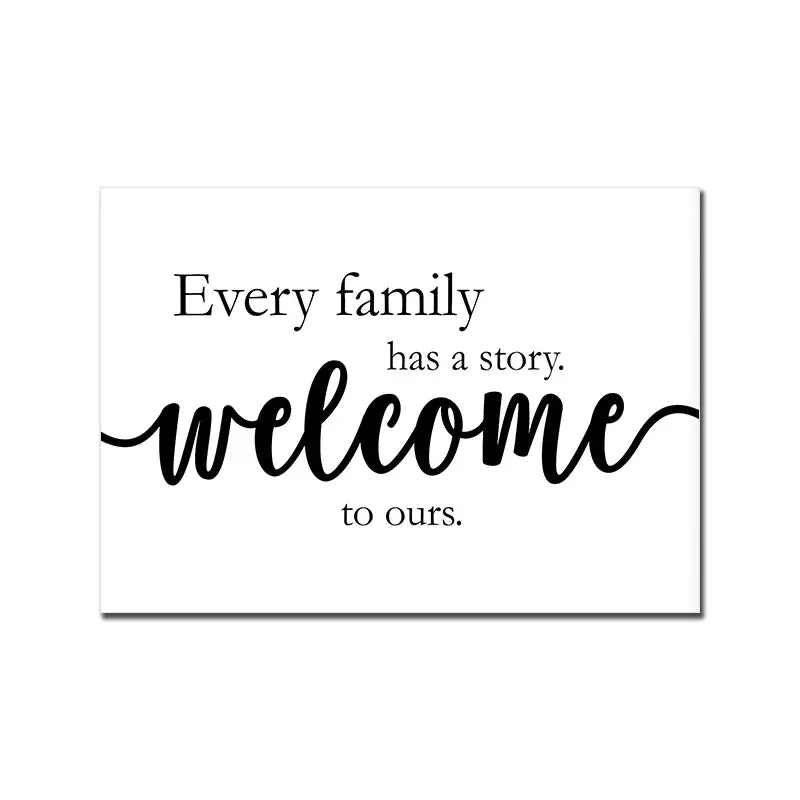 Home &amp; Family Quotes Posters Typographic Wall Art Fine Art Canvas Prints Inspirational Pictures For Kitchen Dining Room Living Room Wall Decor