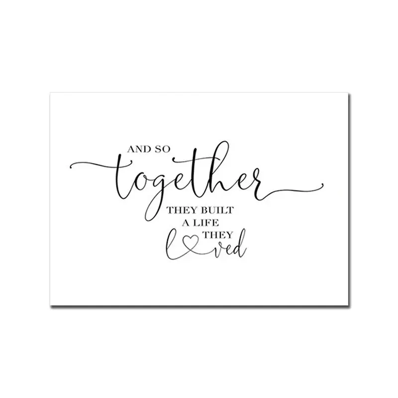 Home &amp; Family Quotes Posters Typographic Wall Art Fine Art Canvas Prints Inspirational Pictures For Kitchen Dining Room Living Room Wall Decor