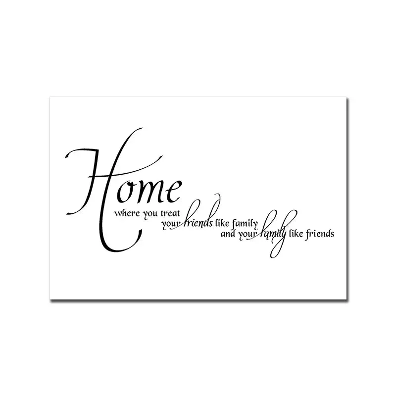 Home &amp; Family Quotes Posters Typographic Wall Art Fine Art Canvas Prints Inspirational Pictures For Kitchen Dining Room Living Room Wall Decor