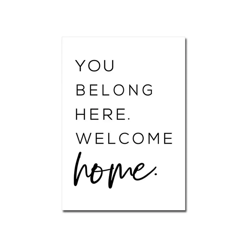 Home &amp; Family Quotes Posters Typographic Wall Art Fine Art Canvas Prints Inspirational Pictures For Kitchen Dining Room Living Room Wall Decor