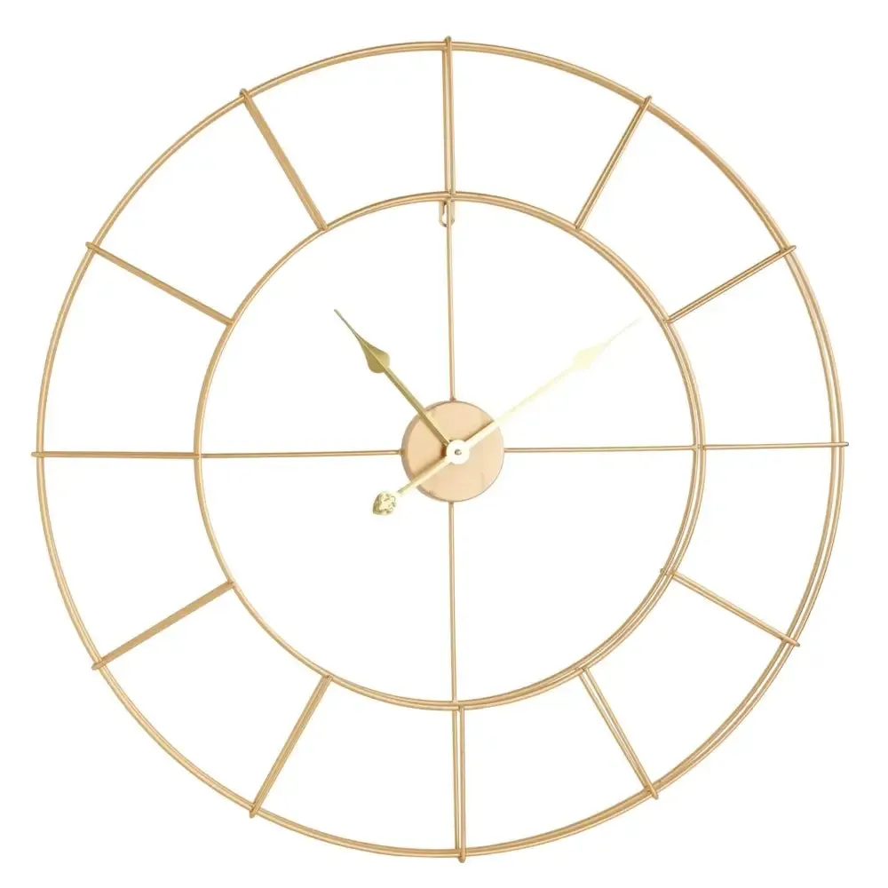 Hometime Gold Skeleton Wall Clock 80cm