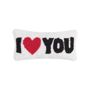 I Heart You Hooked Mini Pillow