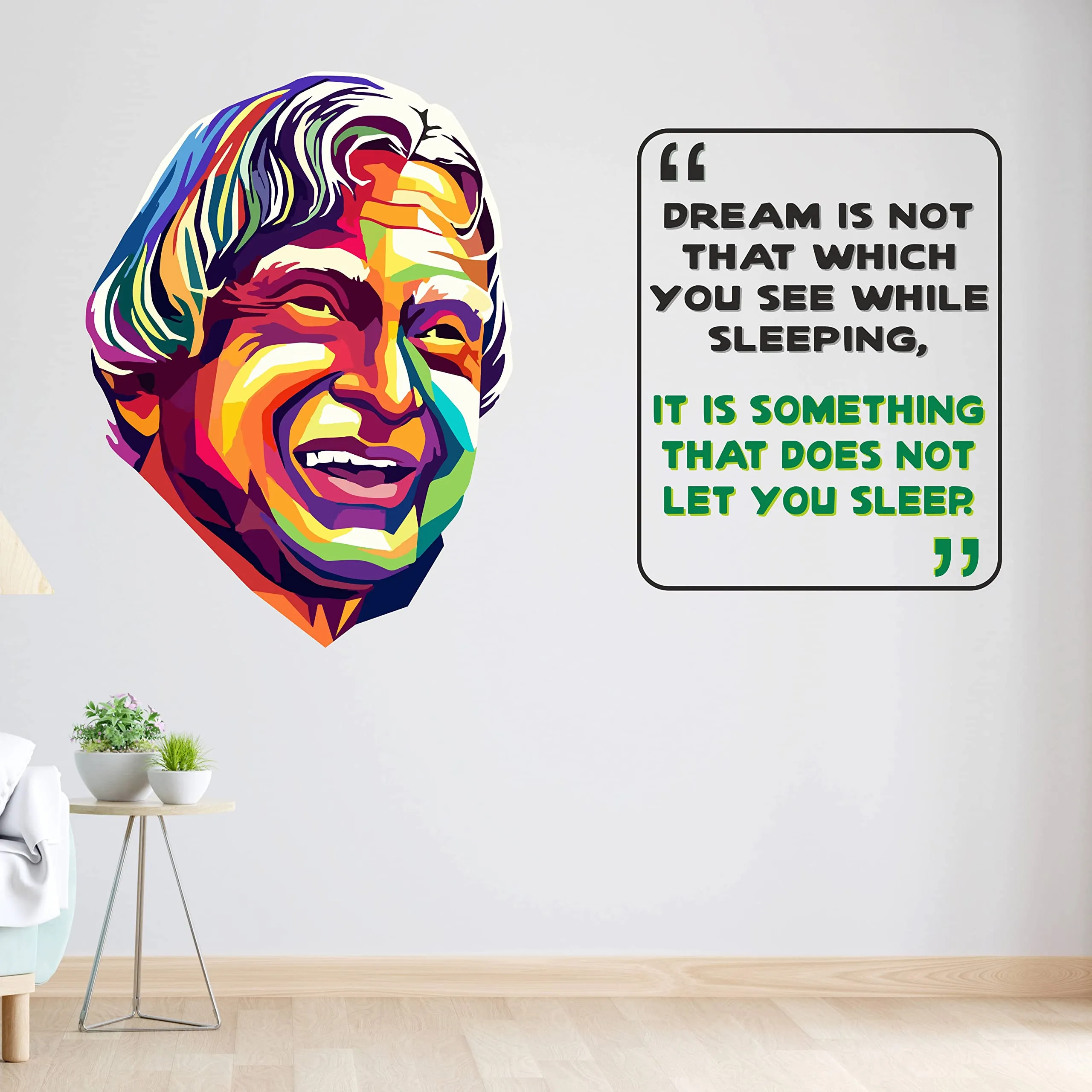 iberry's Inspirational Motivational Quotes Wall Sticker, Dream is Something That Does not let You Sleep- 40 x 65 cm Wall Stickers for Study- Office-008