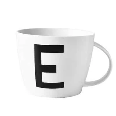 Initial Ceramic Mug