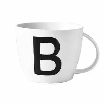 Initial Ceramic Mug