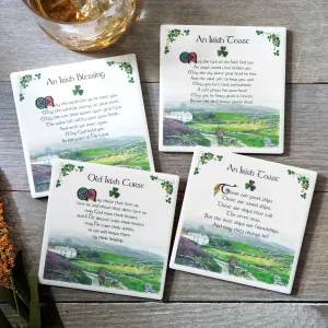 Irish Toasts Coasters- Set of 4