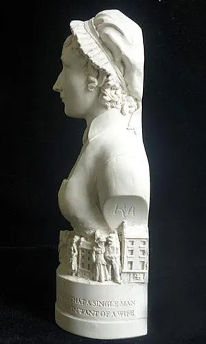 Jane Austen Bust - Decorative Ornament