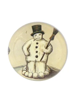 John Derian Snowman Cake Paperweight