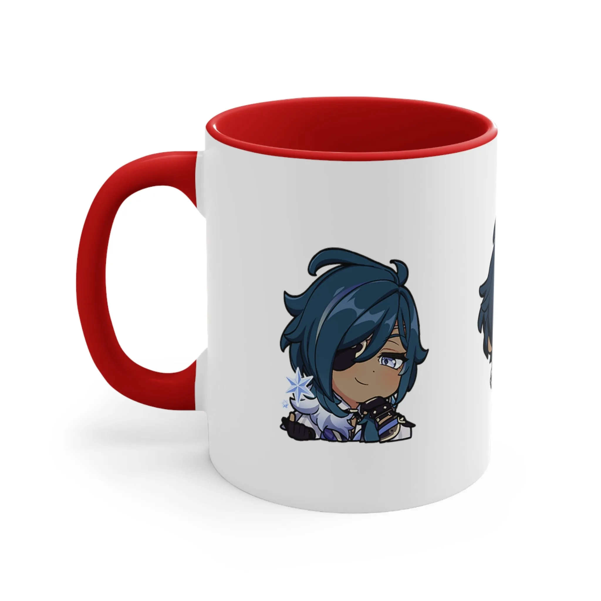 Kaeya Genshin Impact Accent Coffee Mug, 11oz Cups Mugs Cup Gift For Gamer Gifts Game Anime Fanart Fan Birthday Valentine's Christmas